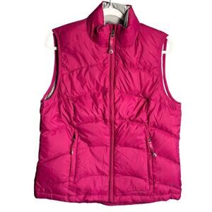 LL Bean | Medium | Women's Goose Down Puffer Vest Hot Pink outerwear barbie gorp